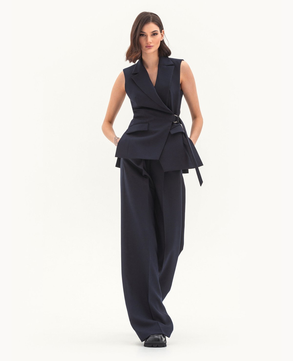 Комплект: жилет и брюки (синий)