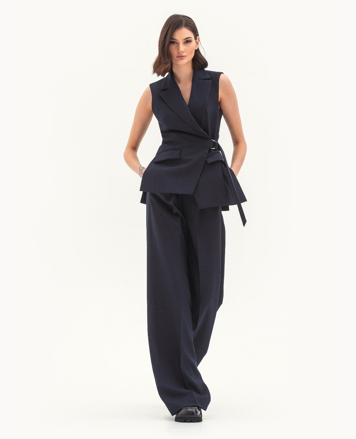 Комплект: жилет и брюки (синий)