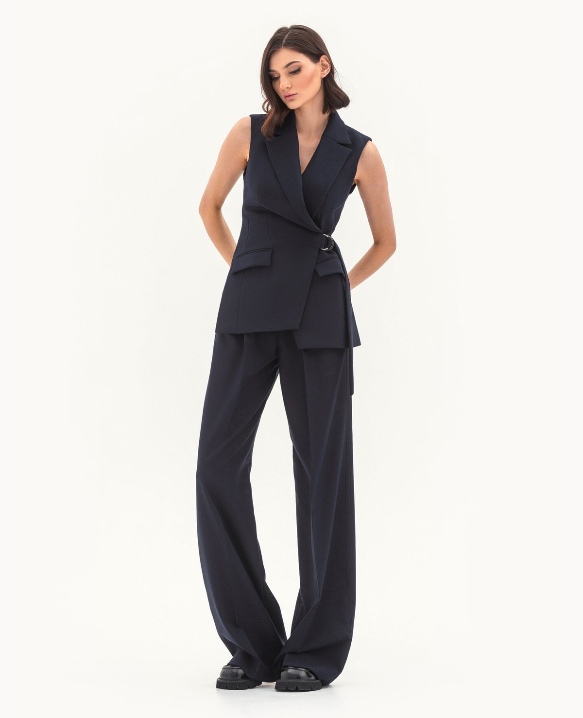 Комплект: жилет и брюки (синий) — изображение 3
