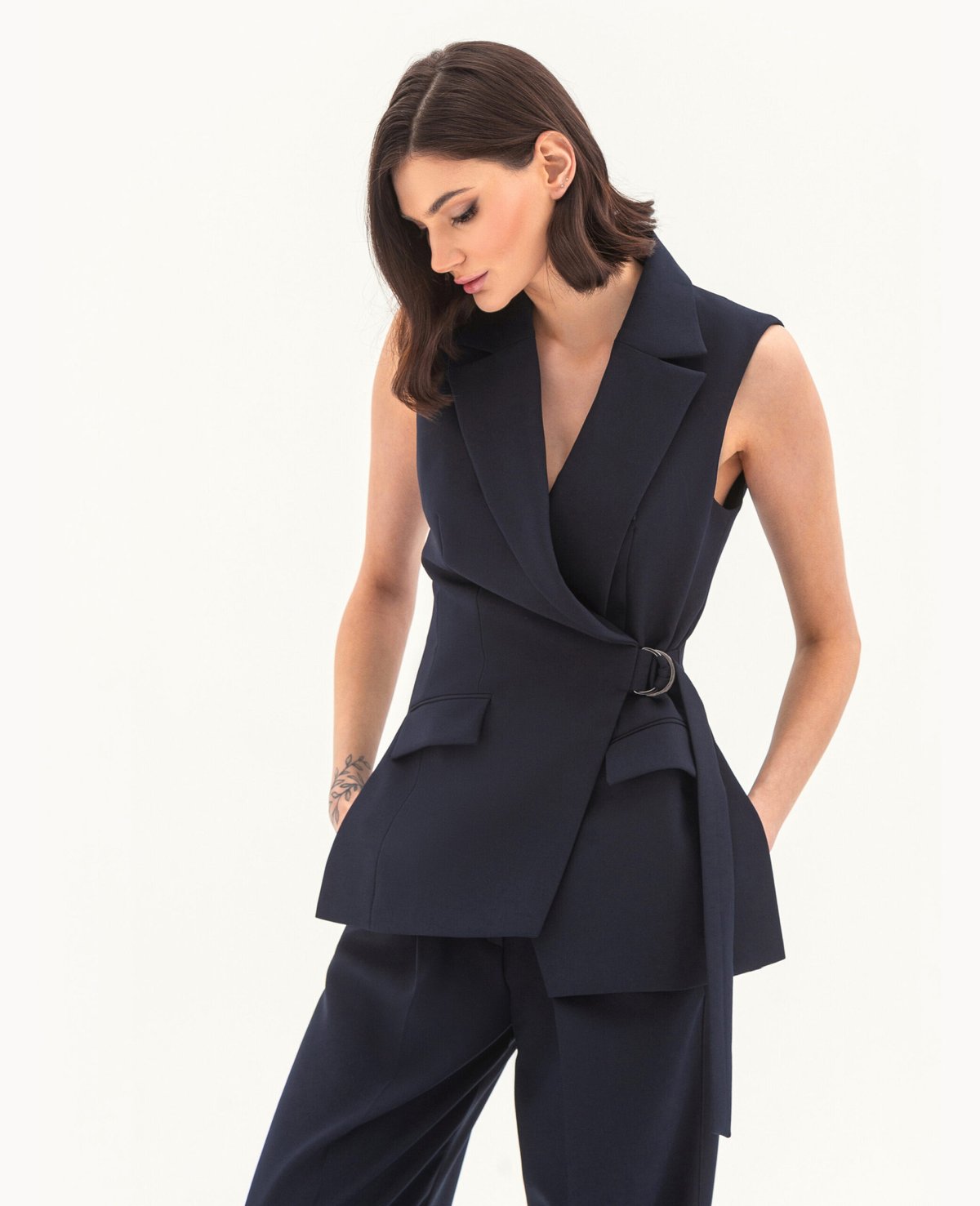 Комплект: жилет и брюки (синий) — изображение 4